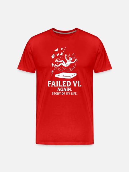 Fall V1 – Life Story - Men's Premium Organic T-Shirt - red