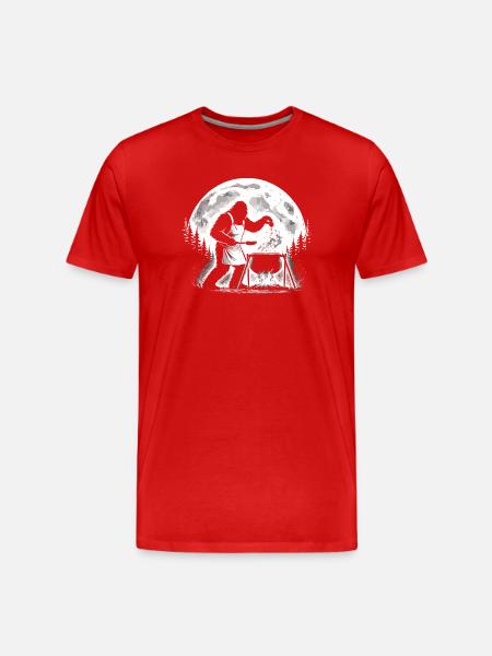 Bigfoot Chef - T-shirt bio Premium Homme - rouge