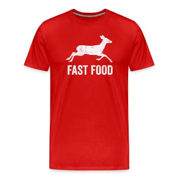 Jagd Humor Shirt für Jäger - Männer Premium Bio T-Shirt - Rot - Vorne - Damien (186cm)