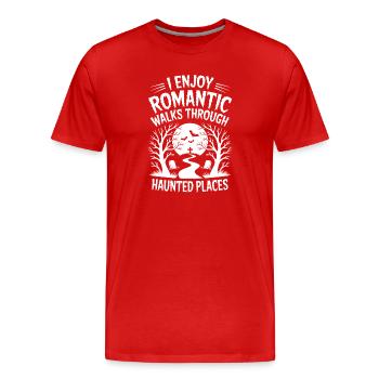 Expressions d’horreur Cadeau romantique drôle d’horreur - T-shirt bio Premium Homme - rouge - Devant - Damien (186cm)