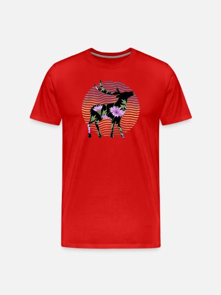 Cerf - T-shirt bio Premium Homme - rouge