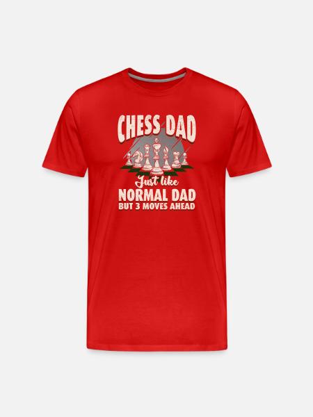 Chess Daddy: 3 moves ahead - Men's Premium Organic T-Shirt - red