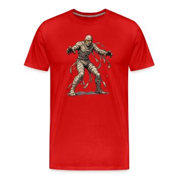 Comic de la momie - T-shirt bio Premium Homme - rouge - Devant - Damien (186cm)