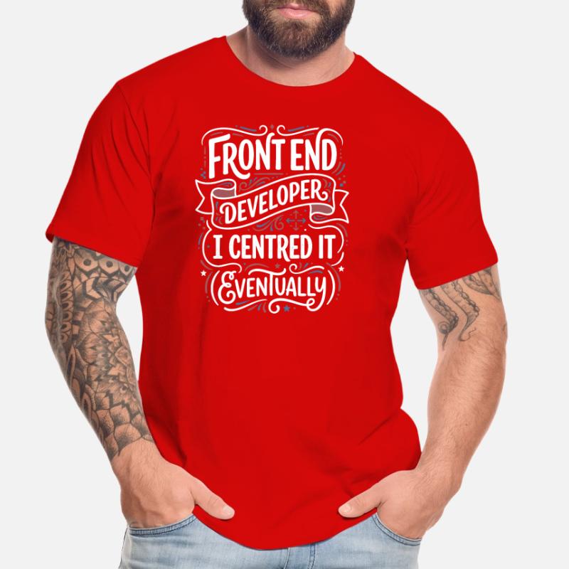 Frontend developer centered Men's Premium Organic T-Shirt
