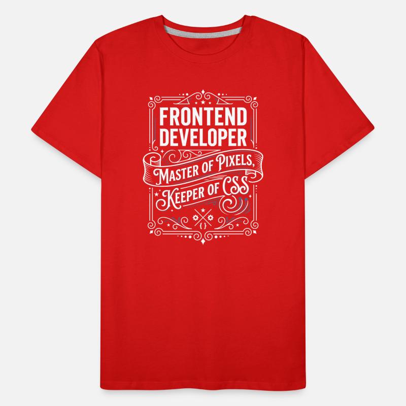 Frontend Developer Pixelmeister CSS Men's Premium Organic T-Shirt