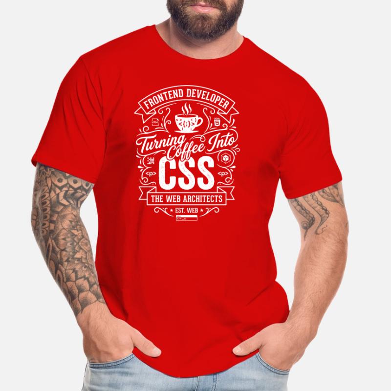 Frontend Coffee CSS Tee T-shirt bio Premium Homme