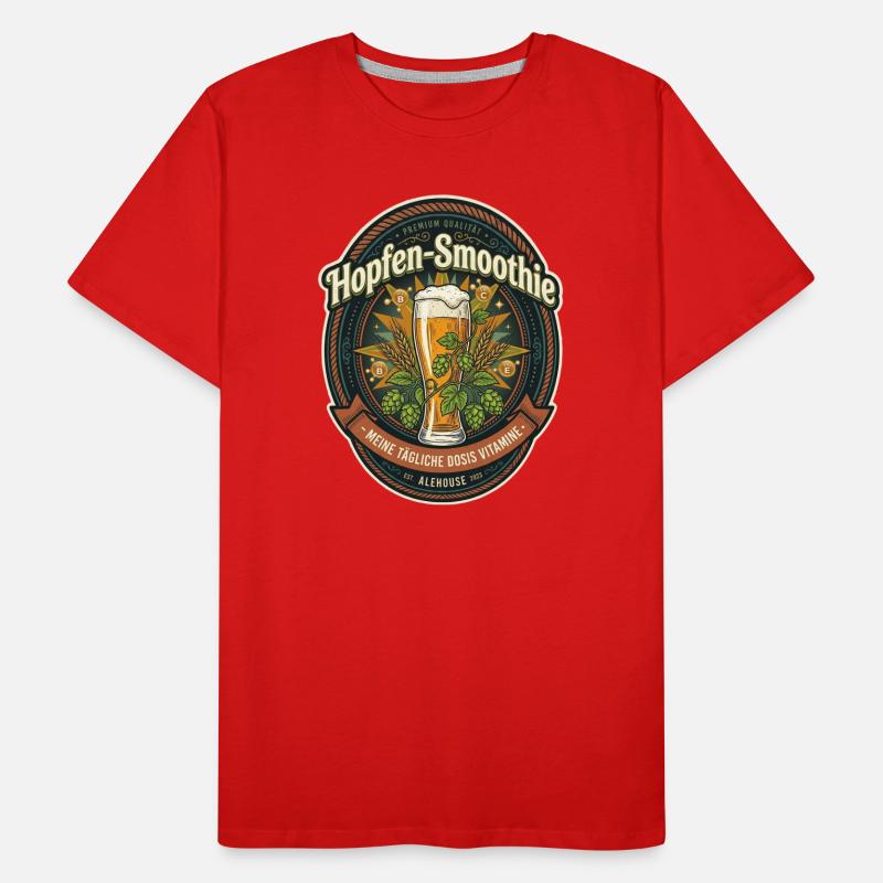 Label de smoothies houblon T-shirt bio Premium Homme