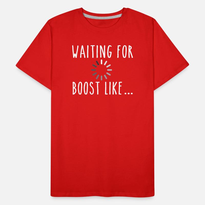 Attendre le boost comme une course turbo T-shirt bio Premium Homme