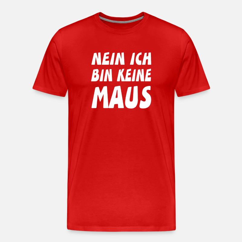 mouse - Men's Premium Organic T-Shirt - red