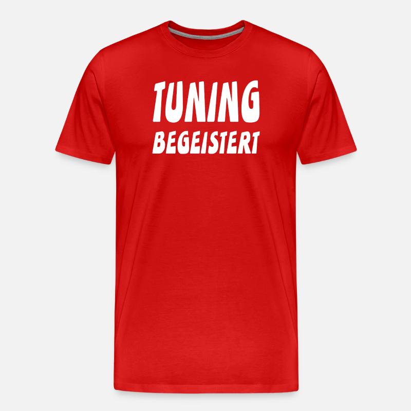 Tuning - Männer Premium Bio T-Shirt - Rot