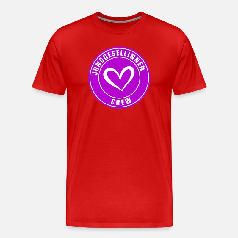 Junggesellinnenabschied Crew - Männer Premium Bio T-Shirt - Rot