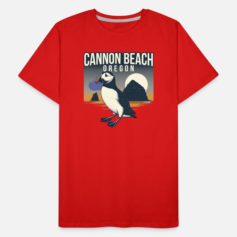 Cannon Beach, Oregon Men's Premium Organic T-Shirt
