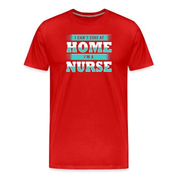 Don infirmier de l’hôpital des infirmières - T-shirt bio Premium Homme - rouge - Devant - Damien (186cm)