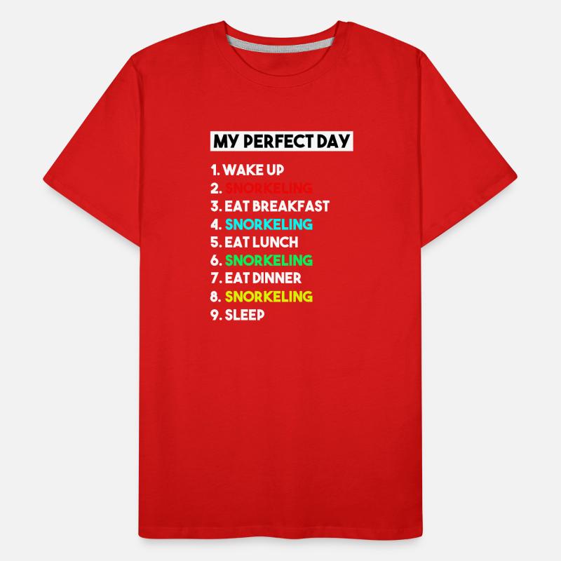 Mon programme parfait de snorkeling : Art océanique T-shirt bio Premium Homme