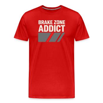 Track Day Bremsstaub Hpde Track Car Autocross - Männer Premium Bio T-Shirt - Rot - Vorne - Damien (186cm)