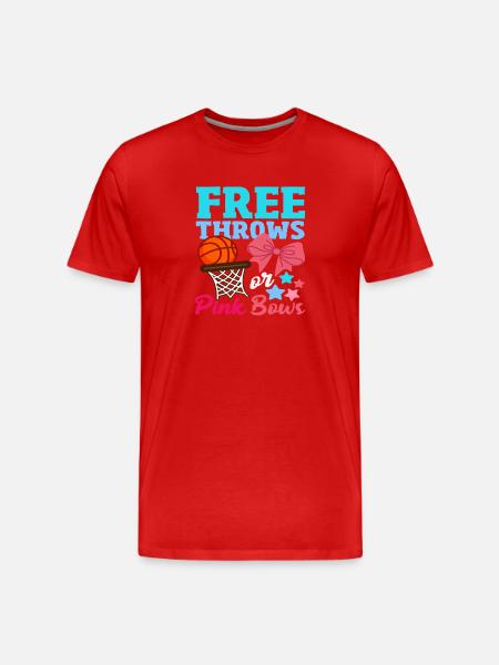Freiwürfe Oder Schleifen Basketball - Männer Premium Bio T-Shirt - Rot