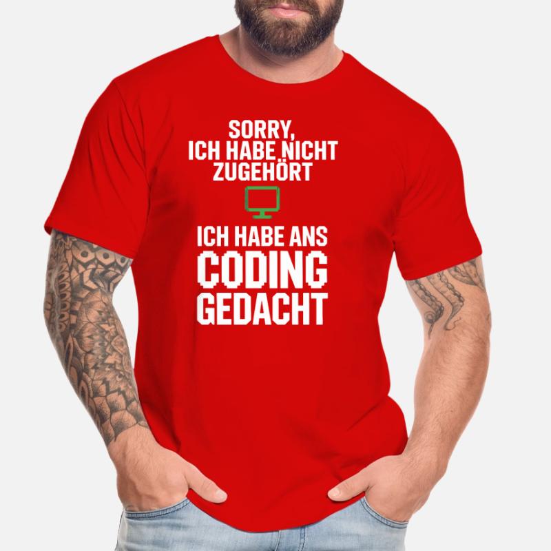Désolé, j’ai pensé à coder T-shirt bio Premium Homme