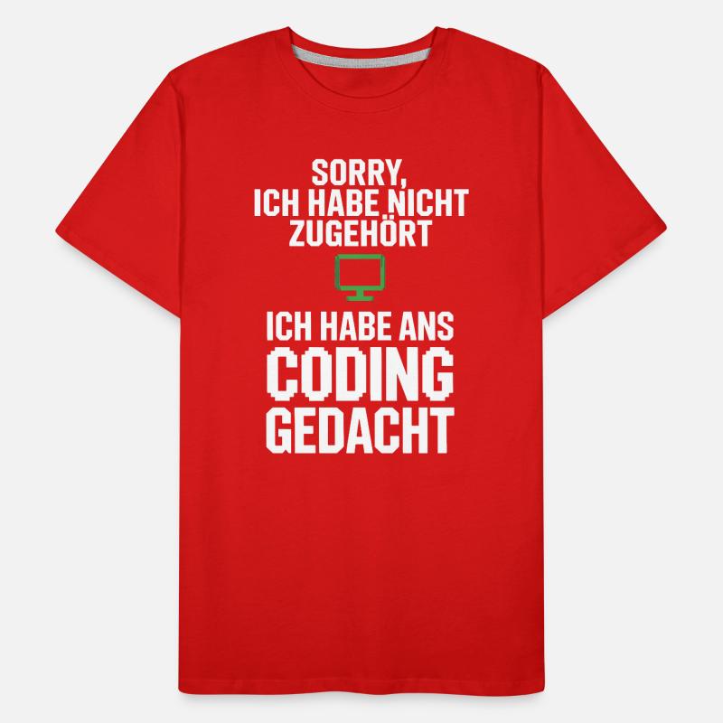 Sorry, ich habe ans Coding gedacht Männer Premium Bio T-Shirt