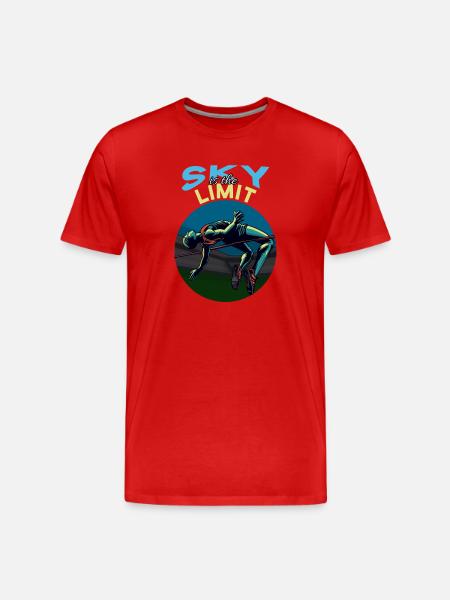 High jump: Sky is the limit! - Men's Premium Organic T-Shirt - red