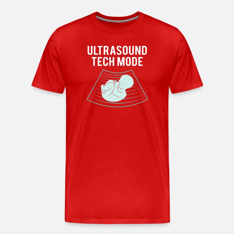 Ultraschalltechniker Ultraschall Techniker - Männer Premium Bio T-Shirt - Rot