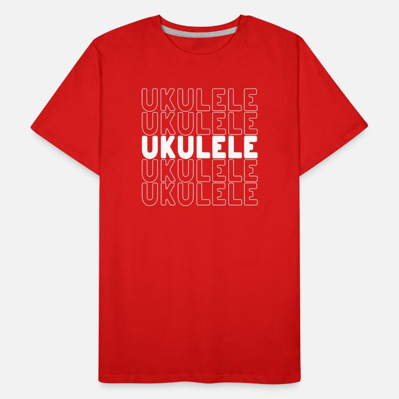 Ukulele typography Men's Premium Organic T-Shirt