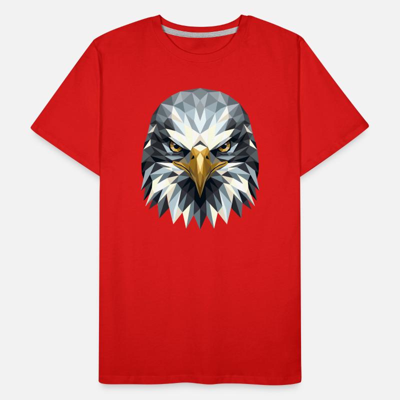 Aigle Pygargue à tête blanche Aigle royal Pygargue à queue blanche T-shirt bio Premium Homme