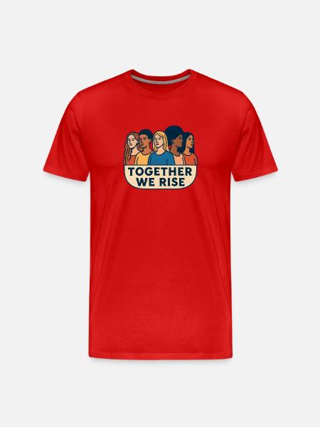 Together we stand up - Men's Premium Organic T-Shirt - red