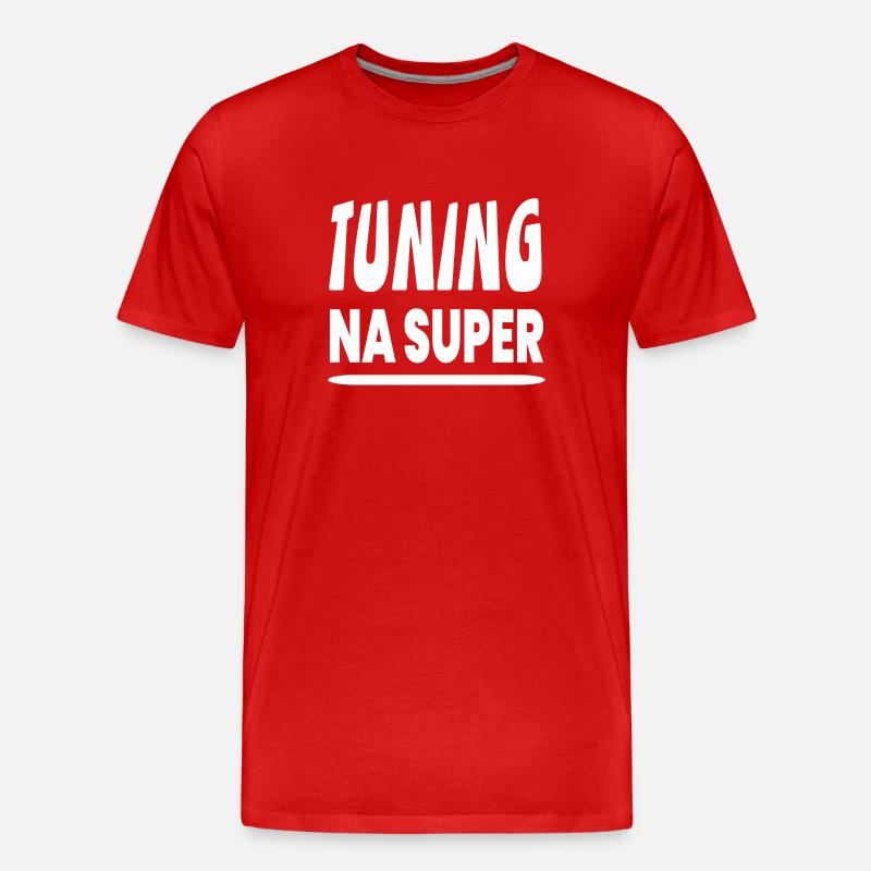 Tuning - Männer Premium Bio T-Shirt - Rot