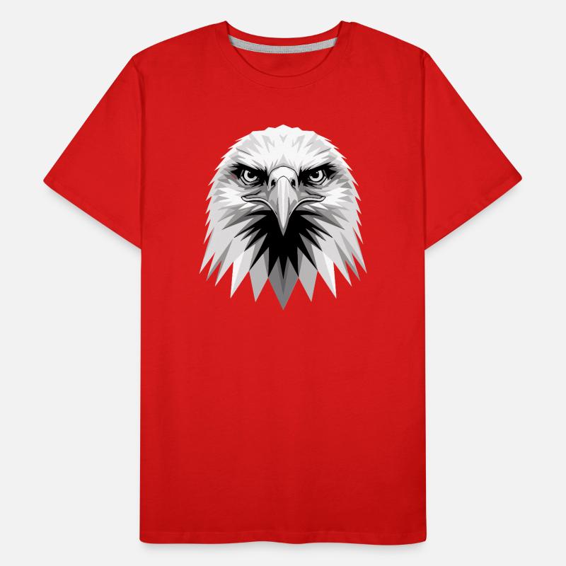 Aigle Pygargue à tête blanche Aigle royal Pygargue à queue blanche T-shirt bio Premium Homme