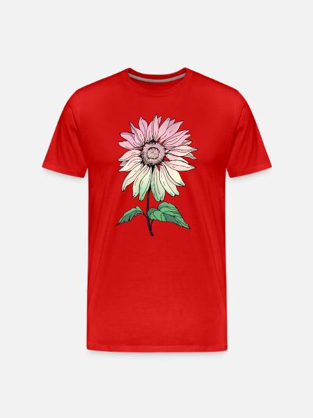 Fleur - T-shirt bio Premium Homme - rouge