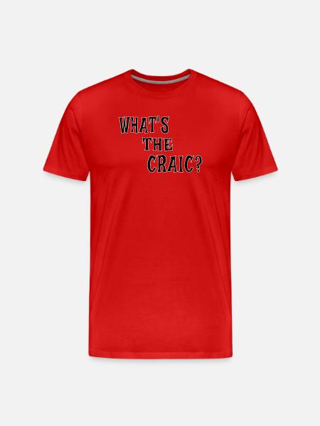 What's the Craic? – Irish Slang - Men's Premium Organic T-Shirt - red