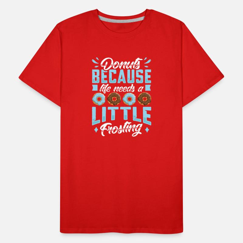 Restauration rapide en donuts T-shirt bio Premium Homme