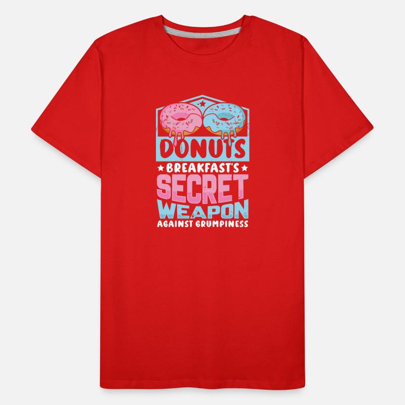 Restauration rapide en donuts T-shirt bio Premium Homme