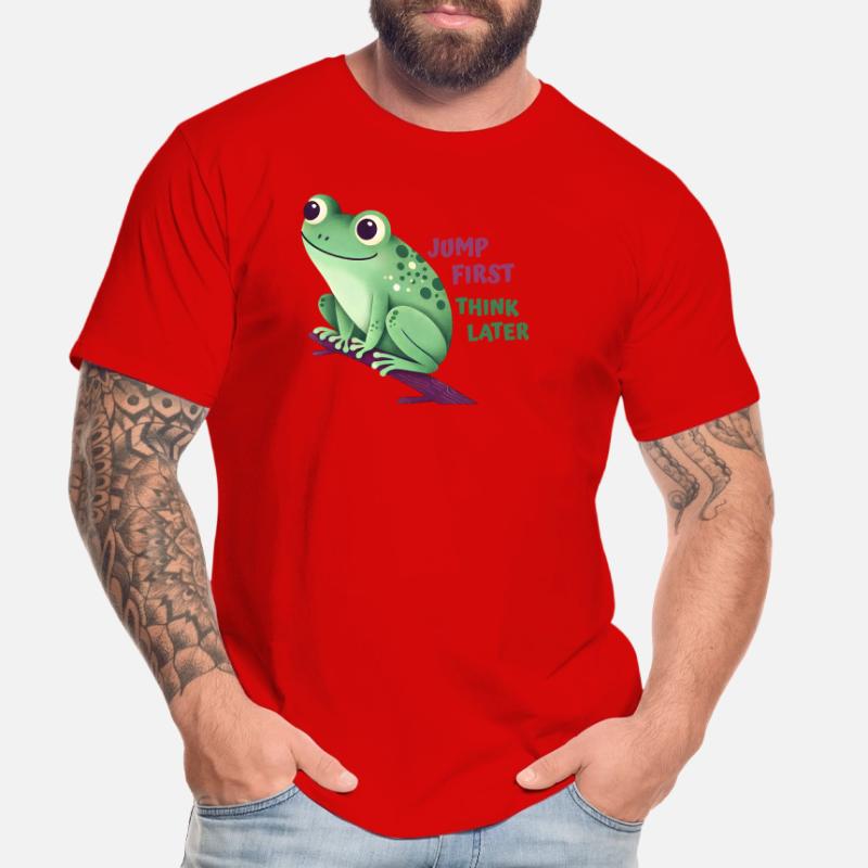 Frosch mit Zitat Männer Premium Bio T-Shirt