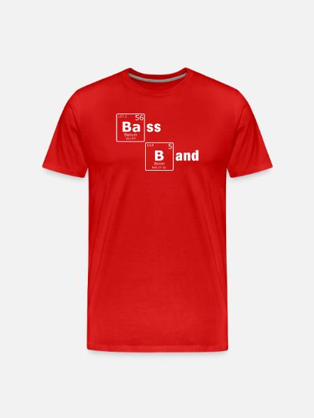 Bass Band Periodensystem PSE Elemente Nerd - Männer Premium Bio T-Shirt - Rot