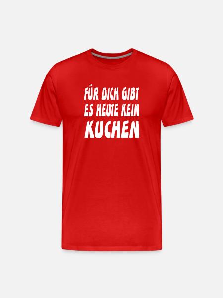 Kuchen - Männer Premium Bio T-Shirt - Rot