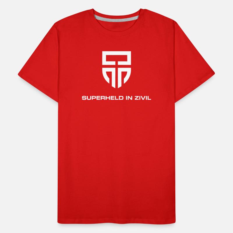 Superheld In Zivil Superhero Superhelden Kostüm Männer Premium Bio T-Shirt