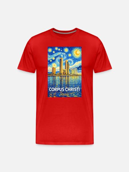 Corpus Christi, Texas - Men's Premium Organic T-Shirt - red