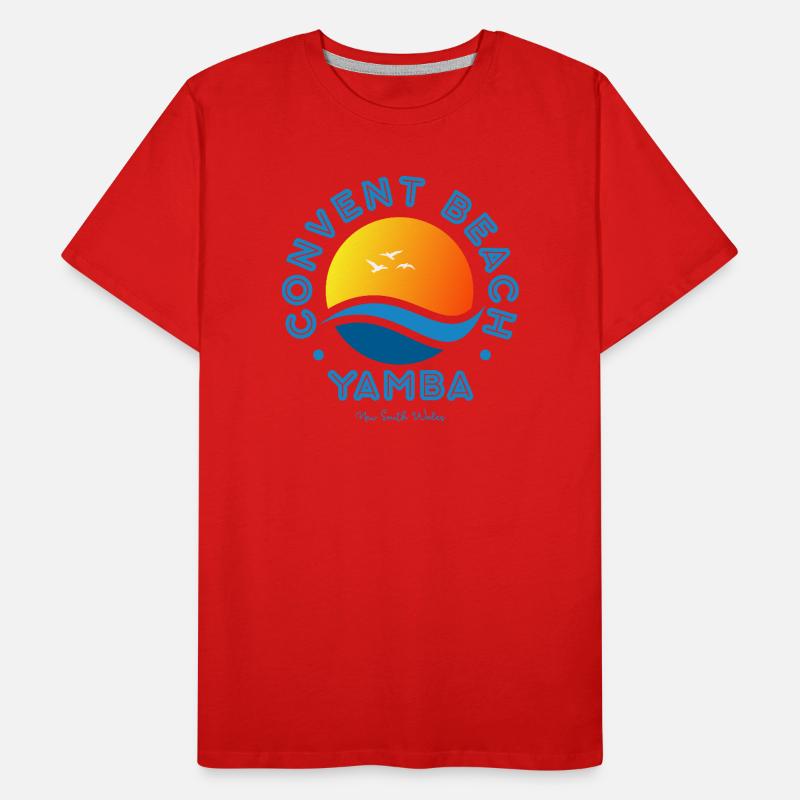 Convent Beach Yamba Sunset Men's Premium Organic T-Shirt