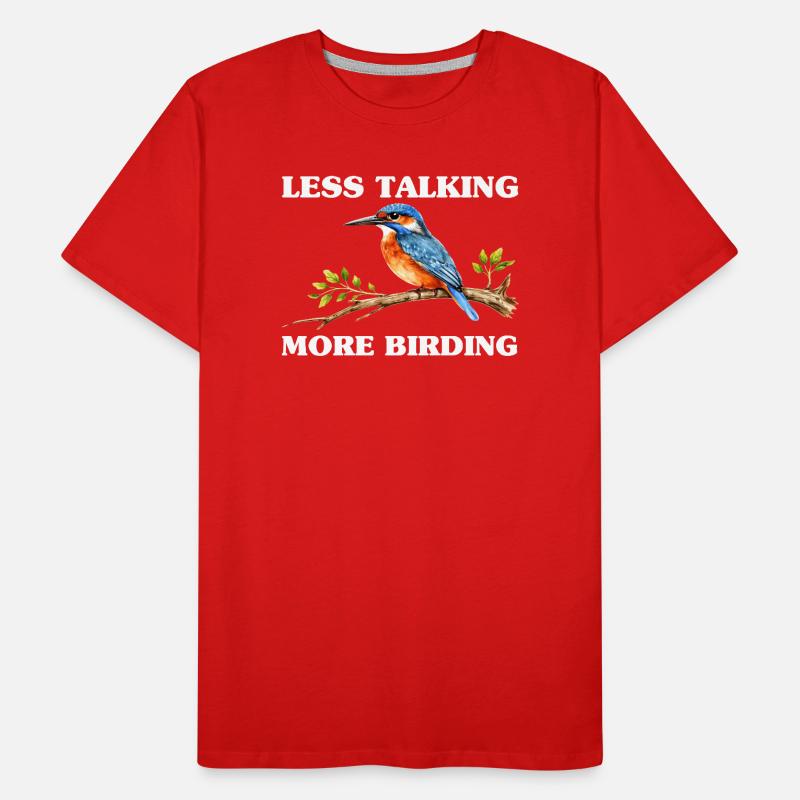Bird Watching Birding Bird Watcher Vogel-Nerd Männer Premium Bio T-Shirt