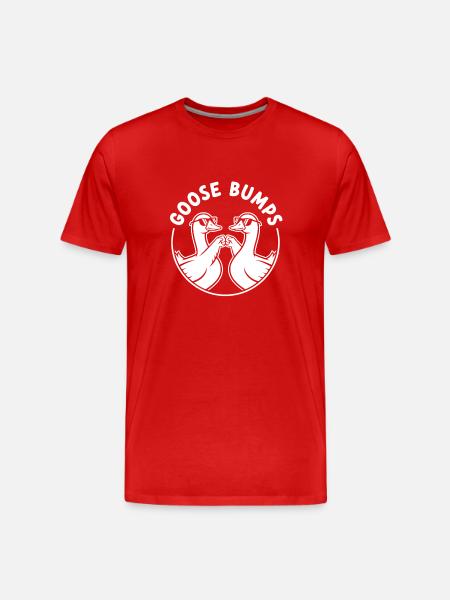 Goose duo with sunglasses - Men's Premium Organic T-Shirt - red