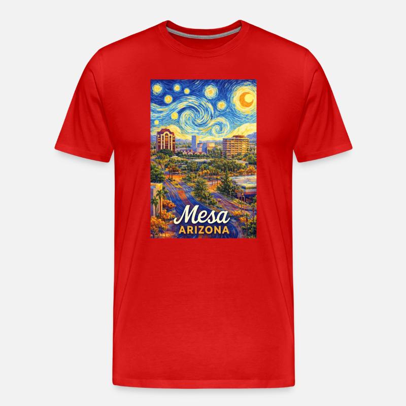 Mesa Arizona - Männer Premium Bio T-Shirt - Rot