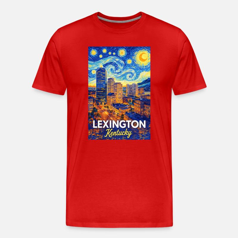 Lexington Kentucky - Männer Premium Bio T-Shirt - Rot