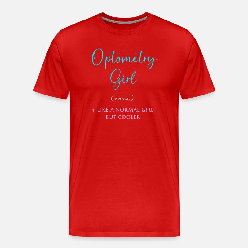 Optiker Augenarzt Optik - Männer Premium Bio T-Shirt - Rot