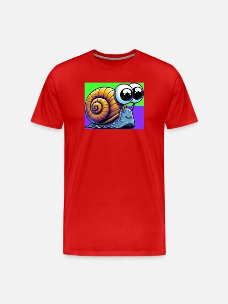 Escargot - T-shirt bio Premium Homme - rouge