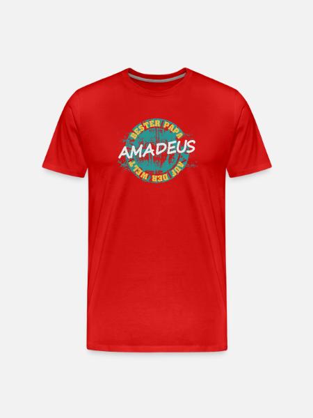 Father Amadeus - Men's Premium Organic T-Shirt - red
