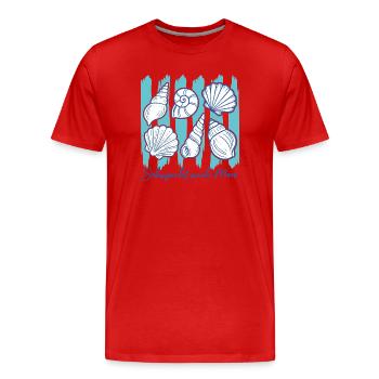 Meer Küste Sehnsucht nach Meer - Männer Premium Bio T-Shirt - Rot - Vorne - Damien (186cm)