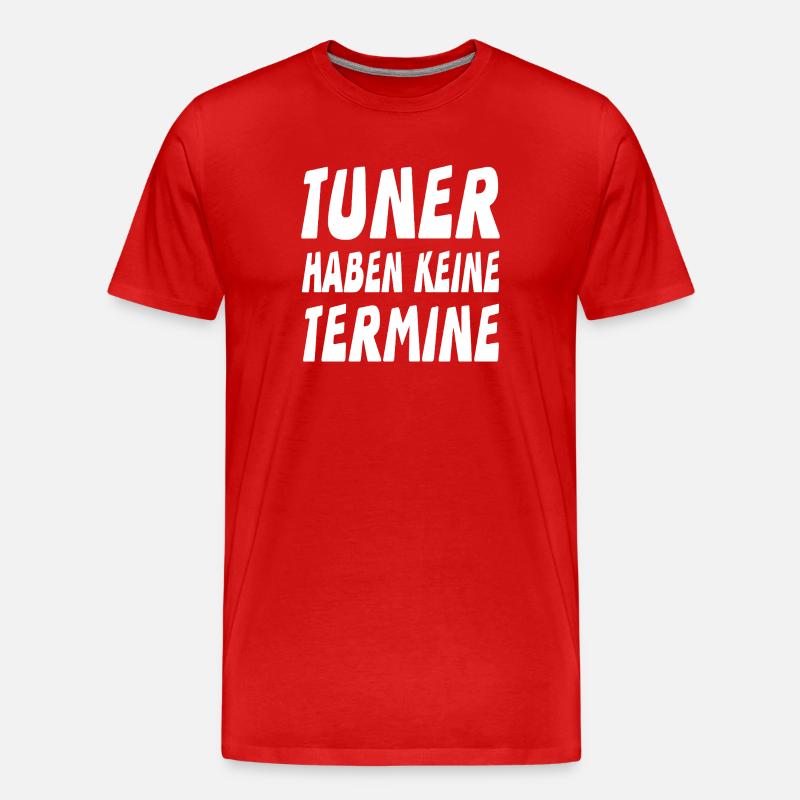 Tuner - Männer Premium Bio T-Shirt - Rot