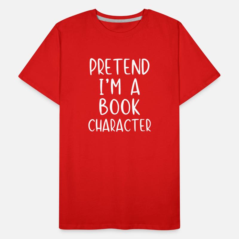 Stell dir vor, ich wäre eine Buchfigur Männer Premium Bio T-Shirt