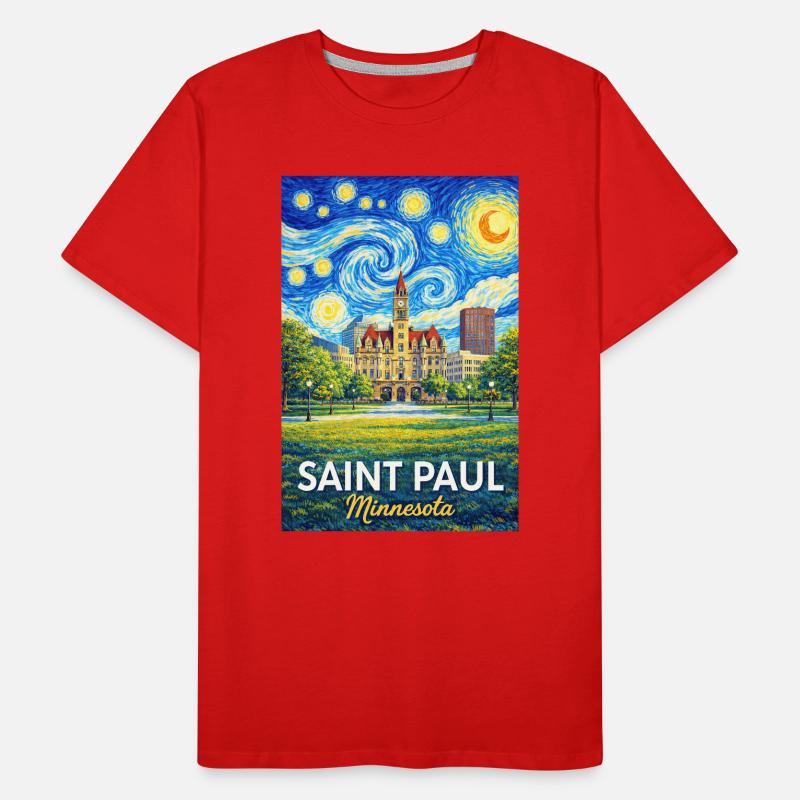 Saint Paul, Minnesota Men's Premium Organic T-Shirt